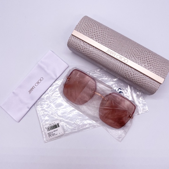 NEW JIMMY CHOO TAVI/S FWMU1 WOMEN’S SUNGLASSES JIMMY CHOO TAVI/S PINK - Picture 14 of 14